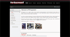 Desktop Screenshot of frpequipment.com