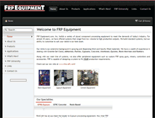 Tablet Screenshot of frpequipment.com